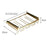 002C066-2 Punching-Free 4 Wine Glass Rack Under Cabinet Glass Cup Hanger Holder - Gold - 7