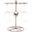 002C034 Countertop Wine Glass Holder with Bird Decor 6-Hook Freestanding Stemware Storage Rack - Bronze - 1