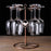 002C034 Countertop Wine Glass Holder with Bird Decor 6-Hook Freestanding Stemware Storage Rack - Bronze - 2