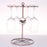 002C034 Countertop Wine Glass Holder with Bird Decor 6-Hook Freestanding Stemware Storage Rack - Bronze - 3