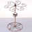 002C034 Countertop Wine Glass Holder with Bird Decor 6-Hook Freestanding Stemware Storage Rack - Bronze - 4