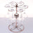 002C034 Countertop Wine Glass Holder with Bird Decor 6-Hook Freestanding Stemware Storage Rack - Bronze - 5