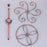 002C034 Countertop Wine Glass Holder with Bird Decor 6-Hook Freestanding Stemware Storage Rack - Bronze - 7