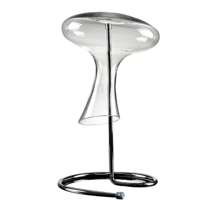 002G005 Wine Decanter Drying Stand Decanter Metal Rack Holder with Silicone Head - 2