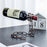 002B011 Creative Iron Chain Design Wine Rack Stand, Wine Bottle Holder for Home, Office, Wine Cabinet Bottle Stand - Bronze - 2