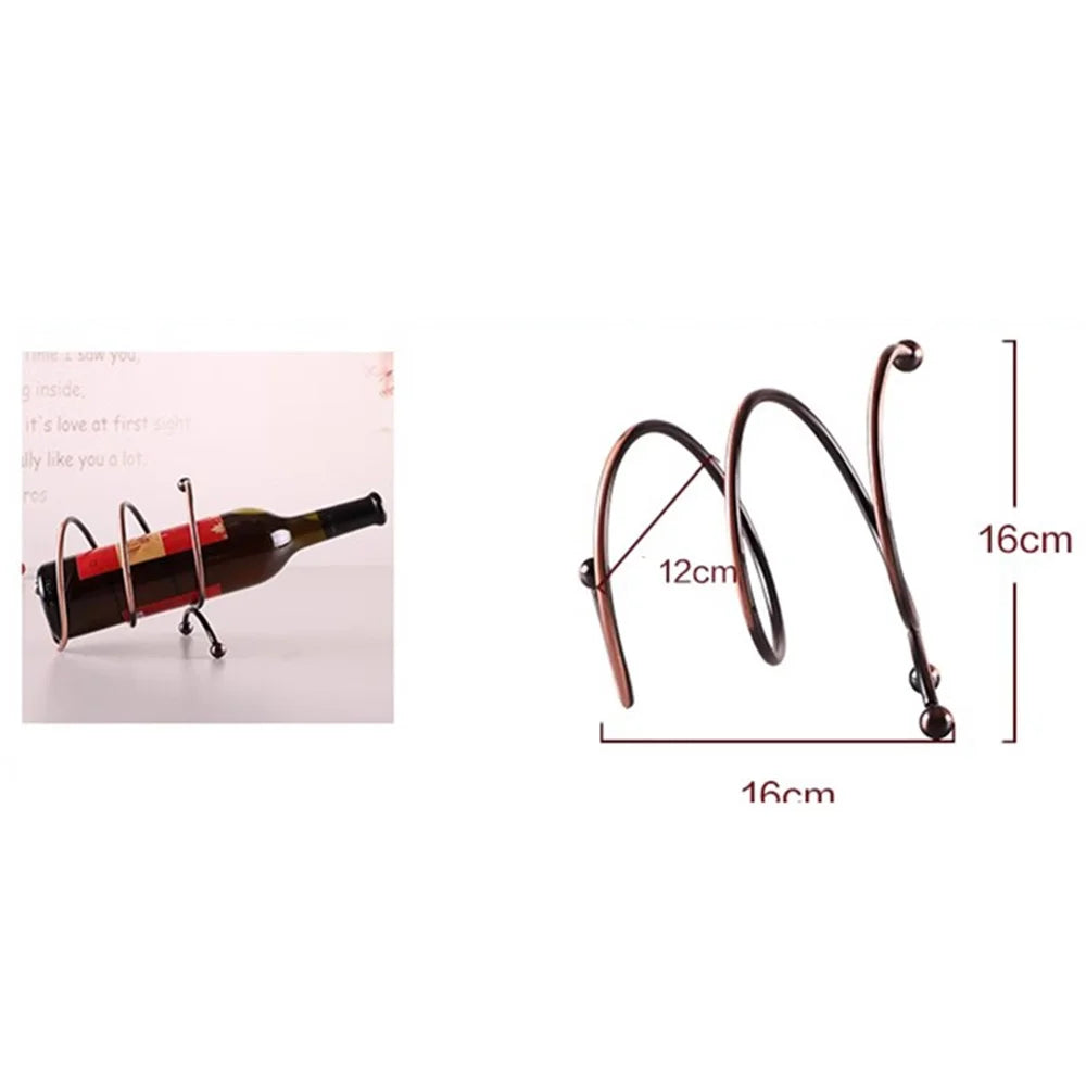 002B018 European Style Iron Wine Rack Stand, Wine Bottle Holder for Home, Office, Wine Cabinet - 7