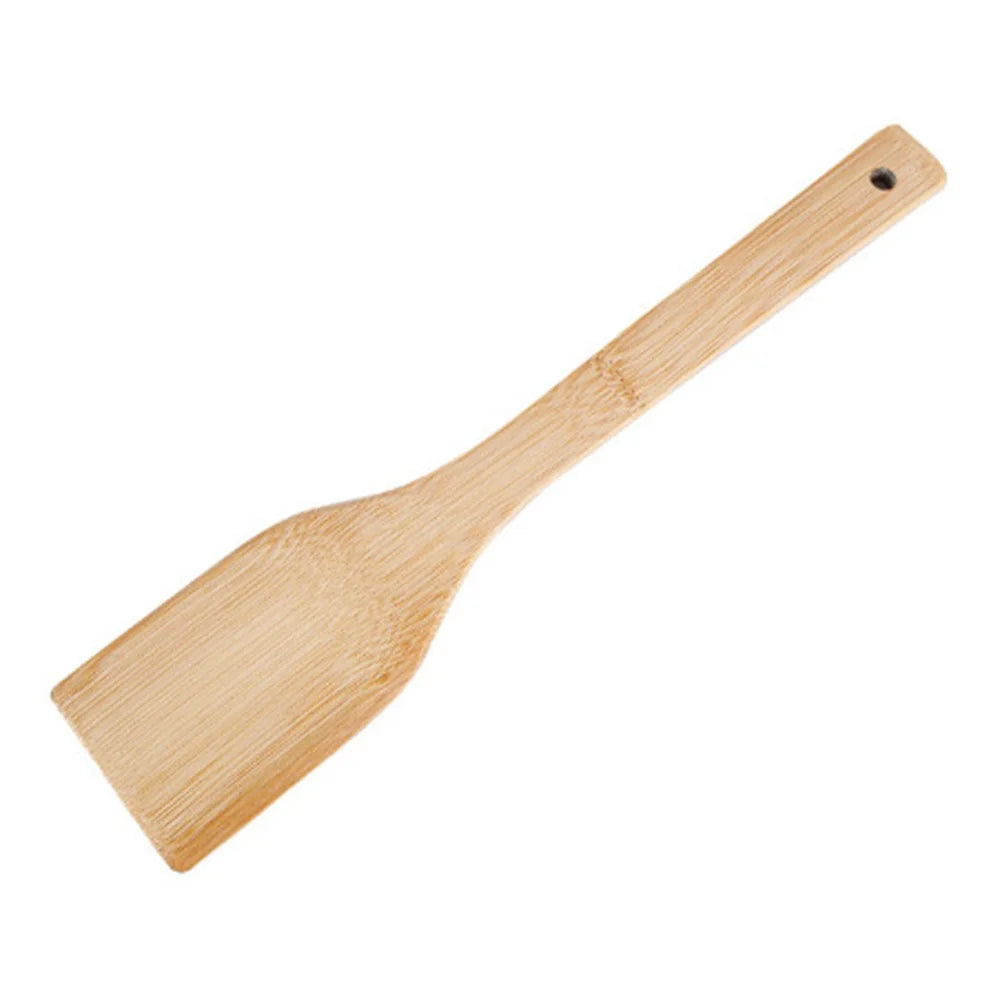 4Pcs Bamboo Cooking Utensil with Storage Container Kitchen Tools Set (BPA Free, No FDA) - 5