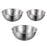 22cm+24cm+26cm 3Pcs Salad Bowl Stainless Steel 304 Mixing Bowl with Measurement Markings for Kitchen / Baking (No FDA) - 1