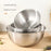 19cm+22cm+24cm+26cm 4Pcs Salad Bowl Stainless Steel 304 Mixing Bowl with Measurement Markings for Kitchen / Baking (No FDA) - 3