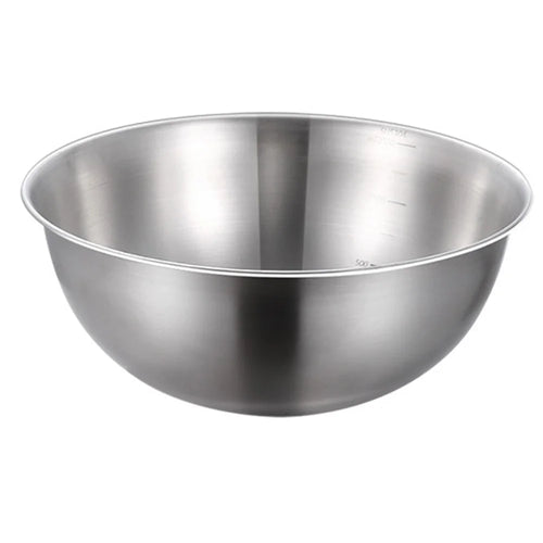 19cm Diameter Salad Bowl Stainless Steel 304 Mixing Bowl with Measurement Markings for Kitchen / Baking (No FDA) - 1