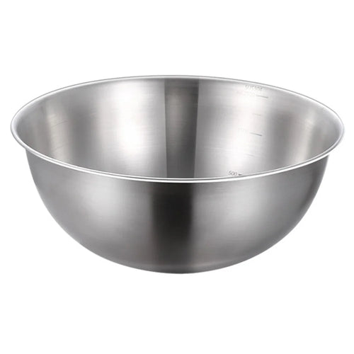 22cm Diameter Salad Bowl Stainless Steel 304 Mixing Bowl with Measurement Markings for Kitchen / Baking (No FDA) - 1