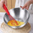 28cm Diameter Salad Bowl Stainless Steel 304 Mixing Bowl with Measurement Markings for Kitchen / Baking (No FDA) - 3