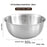 28cm Diameter Salad Bowl Stainless Steel 304 Mixing Bowl with Measurement Markings for Kitchen / Baking (No FDA) - 5