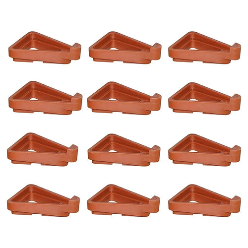12Pcs Gardening Flower Pot Foot Pad PP Ventilation Plant Pot Heighten Base - Orange L - 1