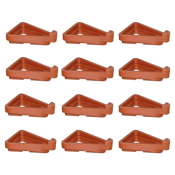 12Pcs Gardening Flower Pot Foot Pad PP Ventilation Plant Pot Heighten Base - Orange L - 1