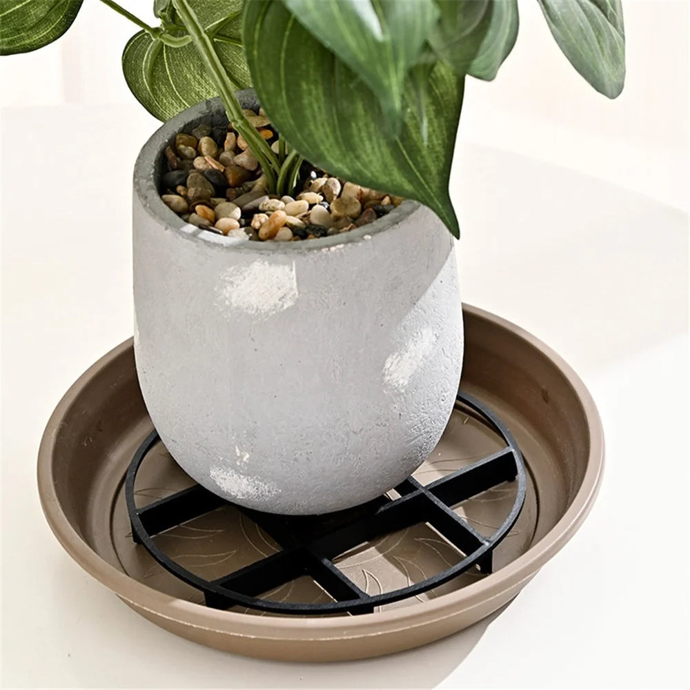 3Pcs Gardening Flower Pot Holder Bottom Pad Plant Pot Plastic Ventilation Heighten Base - 2