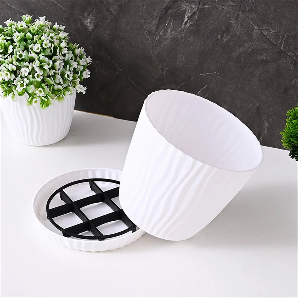 3Pcs Gardening Flower Pot Holder Bottom Pad Plant Pot Plastic Ventilation Heighten Base - 4