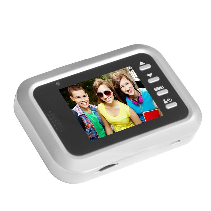 2.4-inch TFT Door Digital Peephole Doorbell Monitor Night Vision - Silver - 3