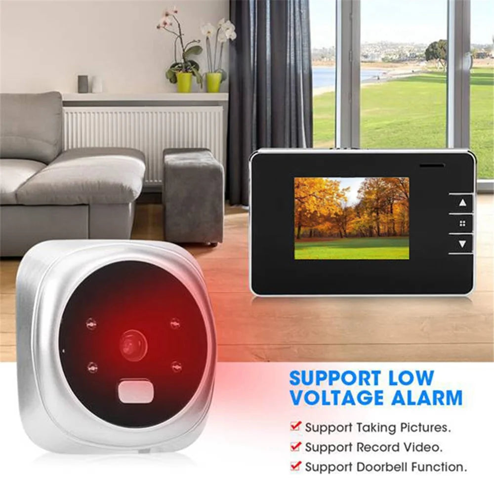 2.8-inch LCD Display Video Doorbell Peephole Security Camera for Smart Home Alarm System - 3
