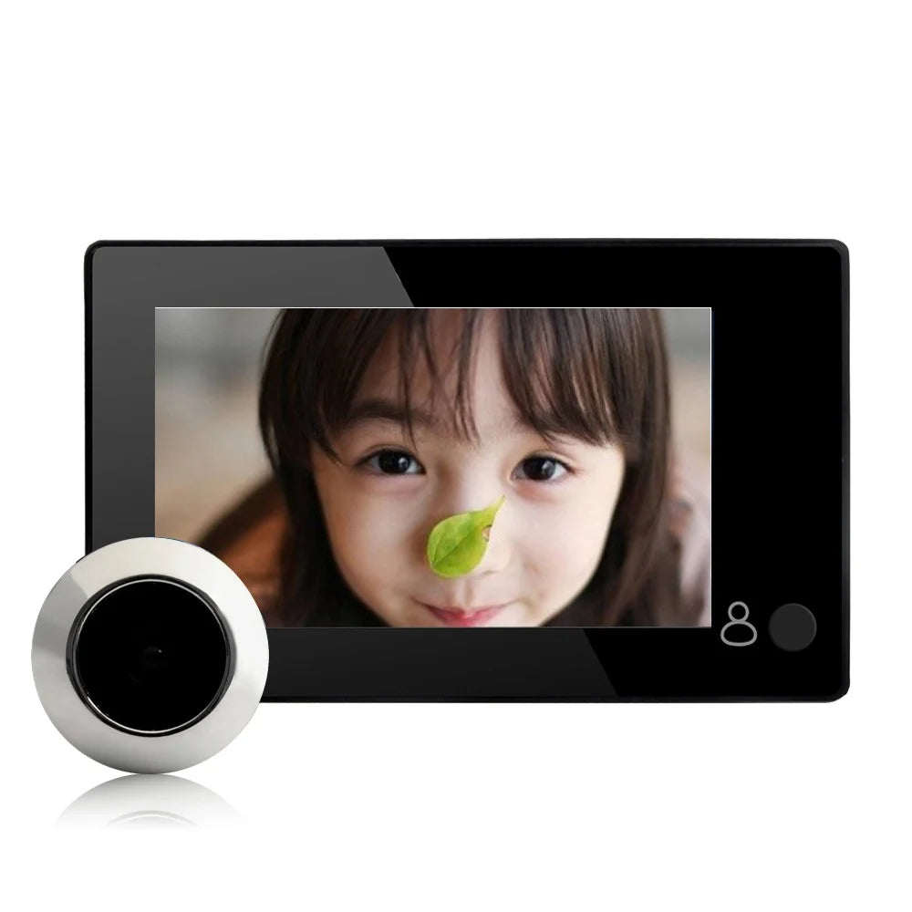 YB-43CH-black 4.3inch TFT Hidden Peephole Viewer 145° Wide Angle 2.0MP HD Security Camera - 1
