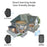 TS-K111 Wireless Doorbell IP68 Waterproof Door Bell Chime Kit Alarm with 38 Melodies, 2 Door Bells and 1 Button - Black/US Plug - 4