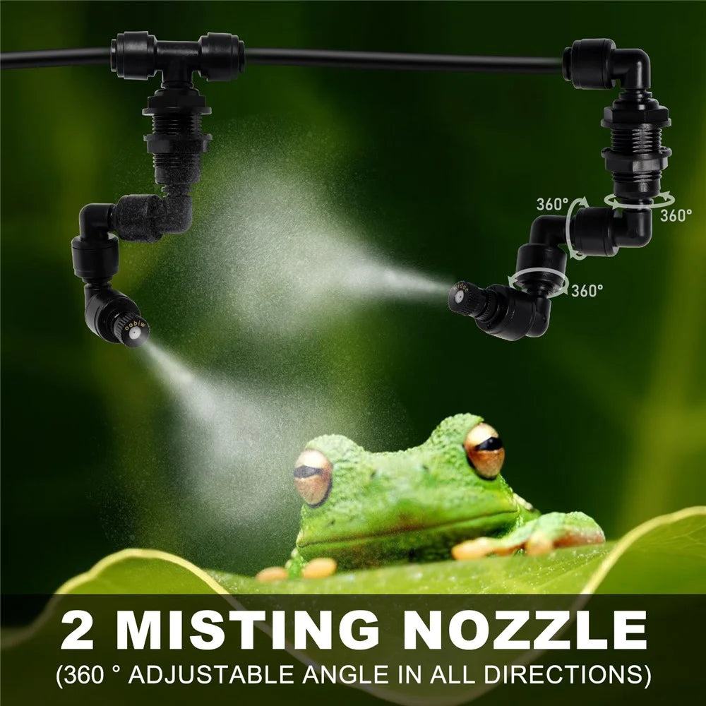 WD-01CS Automatic Mist Spray System Electronic Timer LCD Display Sprinkler Controller Terrarium Spray Kit EU Plug - 6