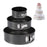 KP017 3Pcs/Set Round 4/7/9 inch Cake Mold Non-stick High Carbon Steel Kitchen Baking Mold with Removable Bottom (BPA Free, no FDA Certificate) - 1