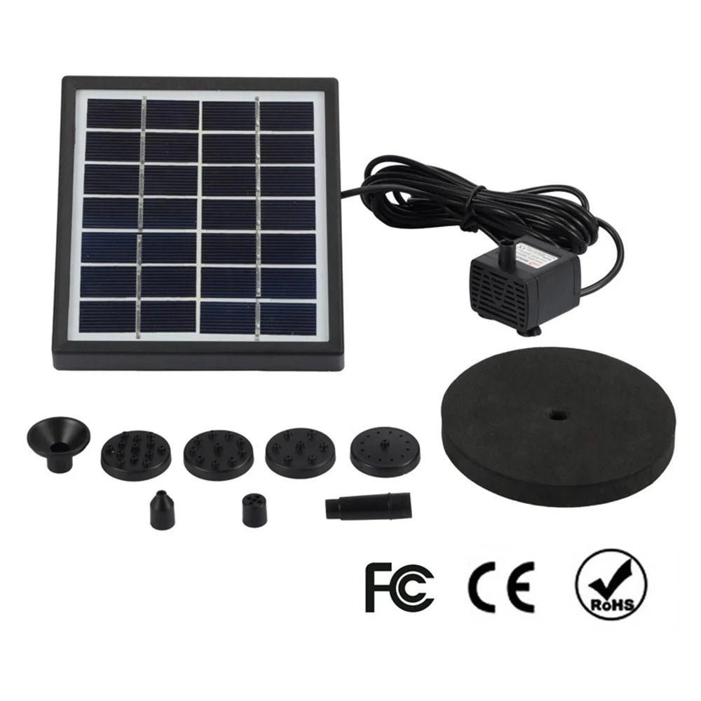 MEIERDE SF024 Solar Panel Powered Water Fountain Pool Bird Bath Pond Floating Water Sprinkler Garden Landscape Decoration - 3