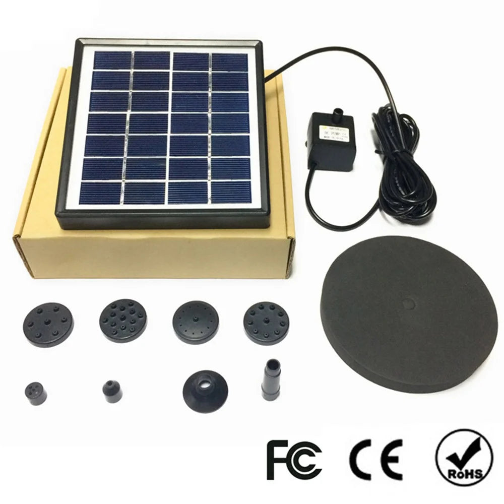 MEIERDE SF024 Solar Panel Powered Water Fountain Pool Bird Bath Pond Floating Water Sprinkler Garden Landscape Decoration - 5