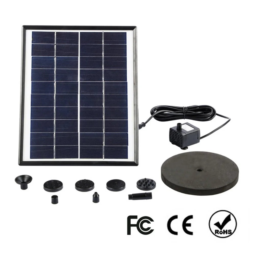 MEIERDE SF005 5W Plastic Frame Solar Fountain Outdoor Garden Fountain Floating Solar Fountain Water Pump for Bird Plants - 4