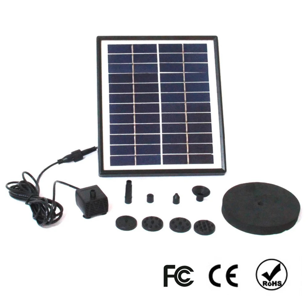 MEIERDE SF005 5W Plastic Frame Solar Fountain Outdoor Garden Fountain Floating Solar Fountain Water Pump for Bird Plants - 5