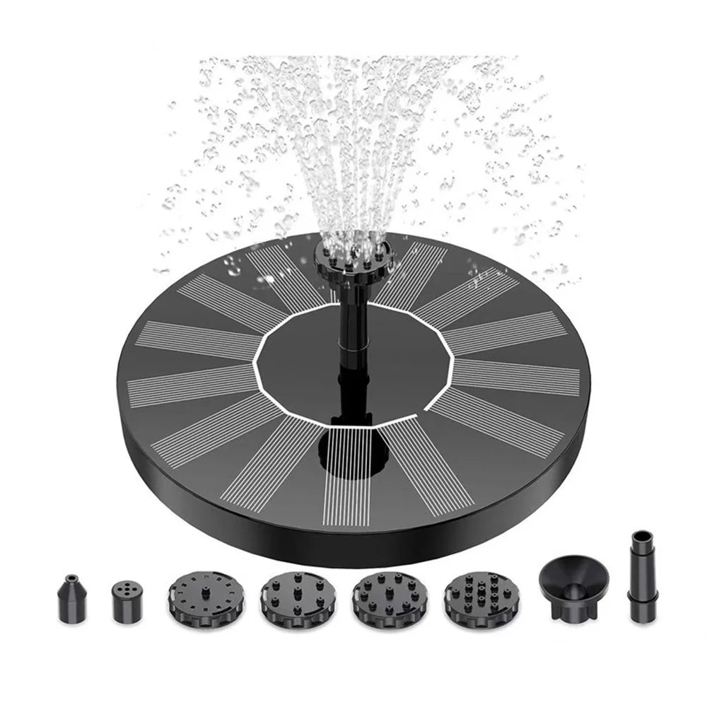 MEIERDE SF001 Solar Powered Circular Fountain Outdoor Pool Floating Fountain Courtyard Brushless Submersible Pump for Garden Decoration - 6