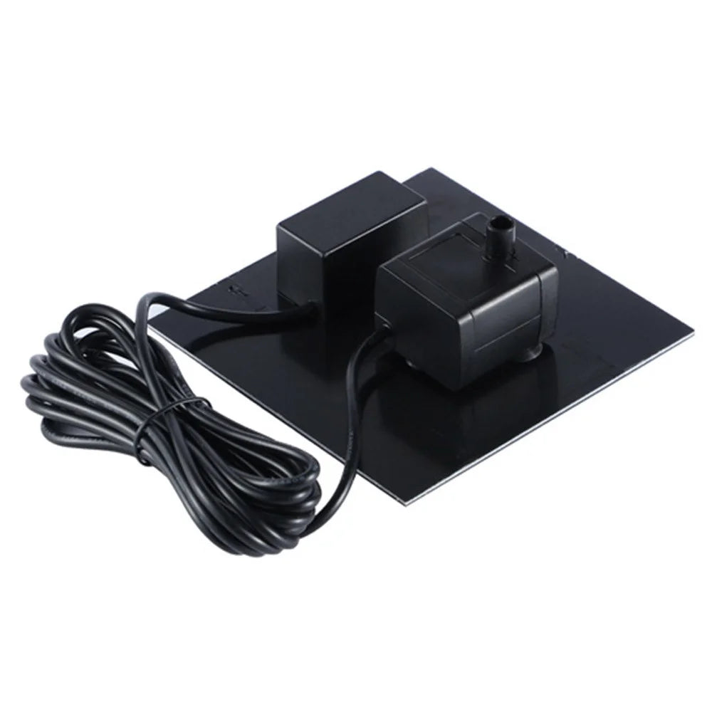 MEIERDE Outdoor Solar Fountain Floating Garden Solar Water Pump Fountain with 6 Different Nozzles - 3