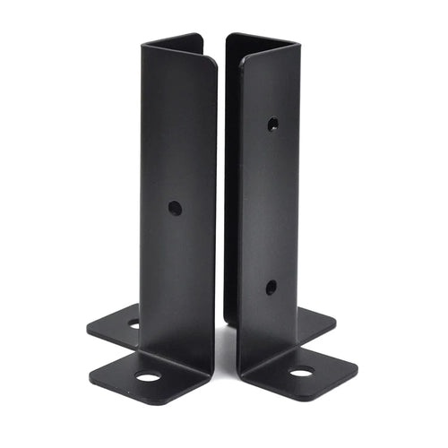 2Pcs Gazebo Bracket Kit Post Base Connector for Pergola Fence Patio Adjustable Metal Support - 1