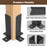 2Pcs Gazebo Bracket Kit Post Base Connector for Pergola Fence Patio Adjustable Metal Support - 2