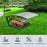 Outdoor Small Lawn Mower Sunshade Awning PC Sun Shield Rainproof Board, 800x700mm - Blue - 5