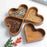 Wooden Heart-Shaped Candy Box Stackable Nuts Dried Fruits Storage Tray (BPA Free, No FDA) - 3