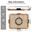 Multifunctional Fruit Tray with Lid 6 Compartments Bamboo Serving Platter for Outdoor Camping Picnic (BPA Free, No FDA) - Natural Color - 6