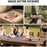 Multifunctional Fruit Tray with Lid 6 Compartments Bamboo Serving Platter for Outdoor Camping Picnic (BPA Free, No FDA) - Natural Color - 7