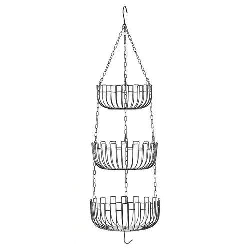 001-ZJD-SB1 3-Layer Hanging Basket Potted Plant Vegetable Fruit Basket (BPA-free, No FDA Certificate) - 1