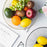 002D062 Simple Style Metal Fruit Basket Iron Wire Round Fruit Bowl for Kitchen Countertop - Black - 5