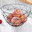 002D056 Geometric Triangle Fruit Basket Iron Wired Storage Basket Home Decor - Black - 2