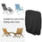 Outdoor Folding Chair Cover Waterproof Dustproof Lawn Patio Furniture Cover - Grey - 4
