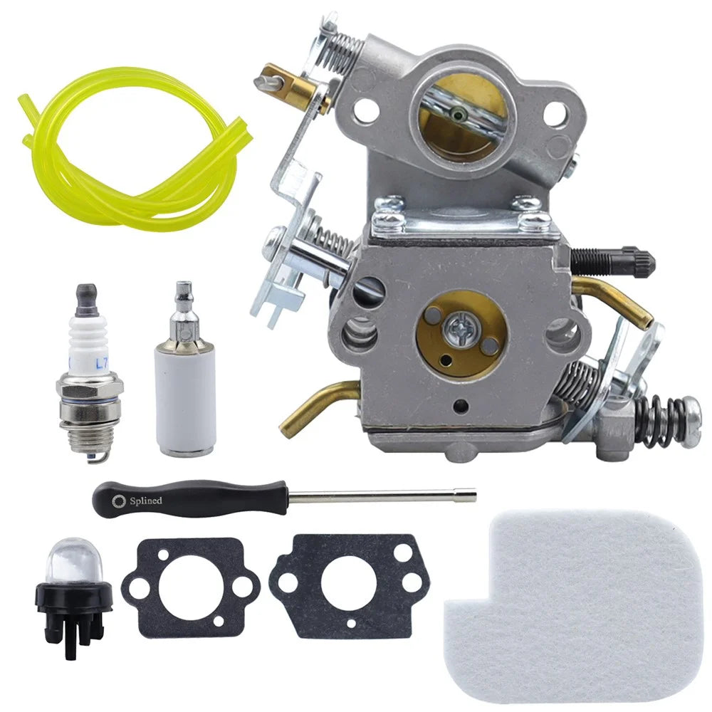 C1M-W26C 10Pcs Carburetor Kit Set for Poulan Pro PP4218A / PP4218AVX / PP4218AV 40cc 42cc Electric Saw - 1
