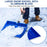 CY-SL04 Detachable PC Snow Shovel with Metal Handle for Garden and Outdoor - Blue - 2
