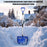 CY-SL04 Detachable PC Snow Shovel with Metal Handle for Garden and Outdoor - Blue - 3
