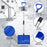 CY-SL04 Detachable PC Snow Shovel with Metal Handle for Garden and Outdoor - Blue - 5
