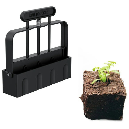 Handheld Seedling Maker 4-Cell Soil Block Tool For Potted Garden Planting Greenhouse Farm Nursery Sowing Tool - 1