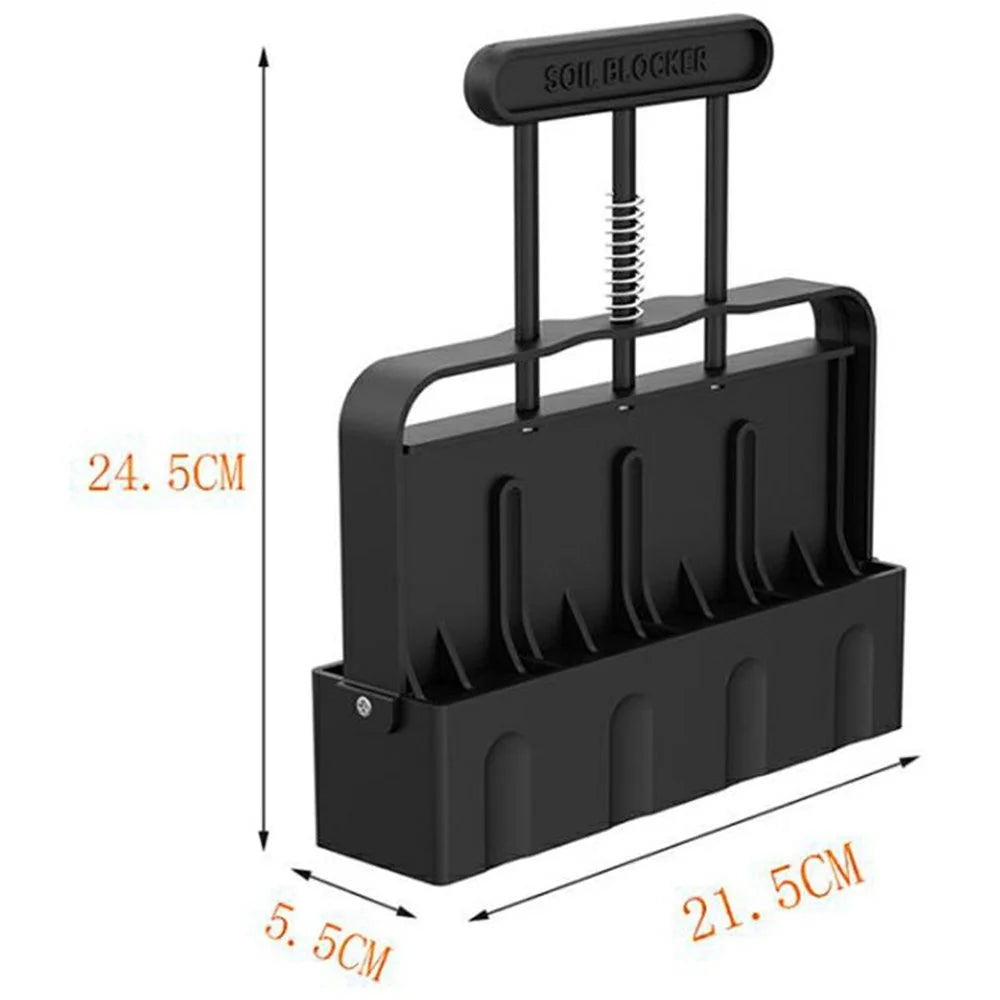 Handheld Seedling Maker 4-Cell Soil Block Tool For Potted Garden Planting Greenhouse Farm Nursery Sowing Tool - 6