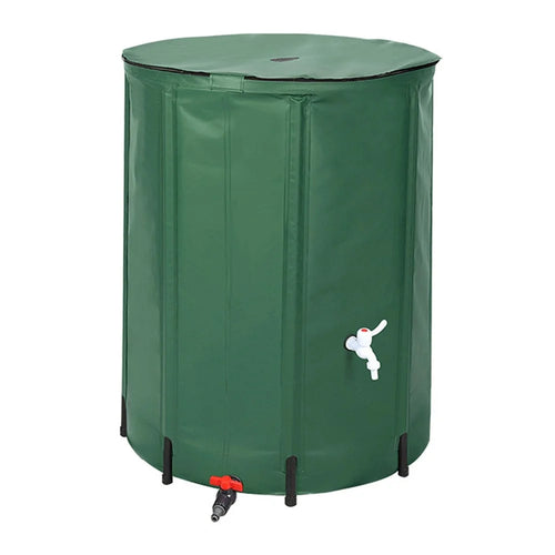 Portable Foldable Rain Water Collection Barrel 200L PVC Outdoor Garden Irrigation Storage Tank 56 x 78cm - 1